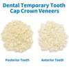 Dental Temporary Tooth Cap Crown Veneers Front Back Anterior and