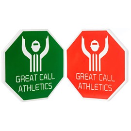 Great Call Athletics | Wrestling Referee Flip Disc | Red & Green Pro Coin | Pliable Plastic | Elite Official's Choice!