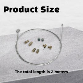 FortuneGlobe Kupplungszug, Durchmesser 2 mm, Universal, mit Kabelbindern, kompatibel mit Motorrädern, Quads und Rasenmähern, langlebiges und vielseitiges Reparaturset, unverzichtbares Teil für