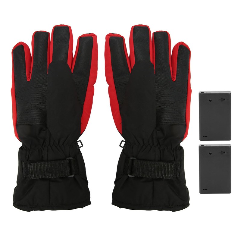 Electric Heated Gloves Polyester Waterproof Battery Powered Winter Heated Gloves