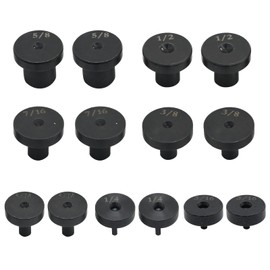 Zreneyfex 14 Pcs Double Flares Adapters Tools Kit, Tubing Expander Double Flaring Tool for 1/2 5/8 3/16 1/4 5/16 3/8 7/16 Inch Copper, Aluminum, Brass Tubing