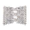Ruihfas Delicate Women Girls Easy Stretch Pearls Combs Beaded Hair