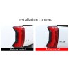 e-power-auto-Trim Carbon ABS Rear Tail Light Side Lamp Cover Trim