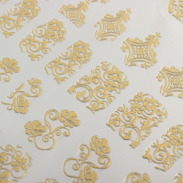 Unbranded 108pcs 3D Flower Design Nail Art Manicure Tips Stickers