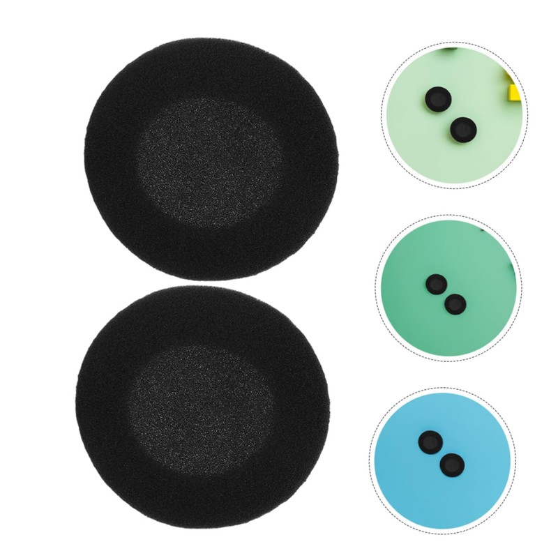 MERRYHAPY Comfortable Headphone Sponge Covers Round Ear Bud Cushion Covers