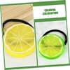 Ipetboom 10Pcs Cute Lemon Slice Elastic Hair Ties for Hair