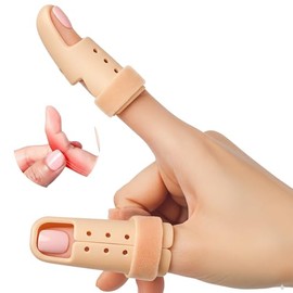 SEVEN MINE Férula Dedo Martillo Tipo Stack — Inmovilizador Falange Distal Rígido Transpirable, Polipropileno con Cinta Ajustable, Mallet Finger (1 Unidad) (Medium)