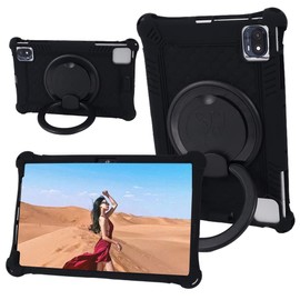 AKNICI 10.36 Inch Tablet Case for TECLAST P25T, VASTKING KingPad M10, TCL 10 TABMAX WiFi, Oppo Pad Air, DOOGEE T20, Headwolf Wpad1, UMIDIGI A11 Tablet PC, 360° Rotating Stand/Shoulder Strap, Black