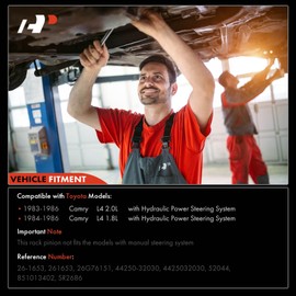 A-Premium - Hydraulic Power Steering Rack and Pinion Compatible with Toyota Camry 1983-1986, 1.8L 2.0L, with Hydraulic Power Steering, Replace# 851013402