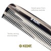 Kent 5.7" Handmade Wide Tooth Detangling Comb - Tortoiseshell