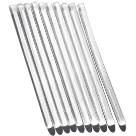 Sealing Wax Sticks, Sealing Stamps, Transparent, 0.3 inches (7 mm), Pack of 10, Sealing Wax Glue Gun, Handmade