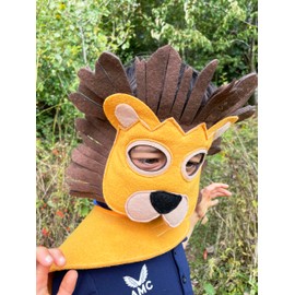 ZAC HOME World Book Day Animal Costume Lion Costume Dress Up Outfit 3-8years