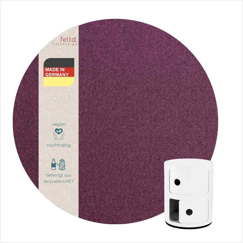 Feltd. Eco Felt Pad Suitable for Kartell Componibili Container Bedside