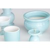 Yamako Japanese Buddhist Altar Set, Celadon, Blue Background, Pottery 5