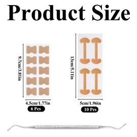 2 Types Ingrown Toenail Corrector Tools Ingrown Toenail Treatment Patch for Toenail Care