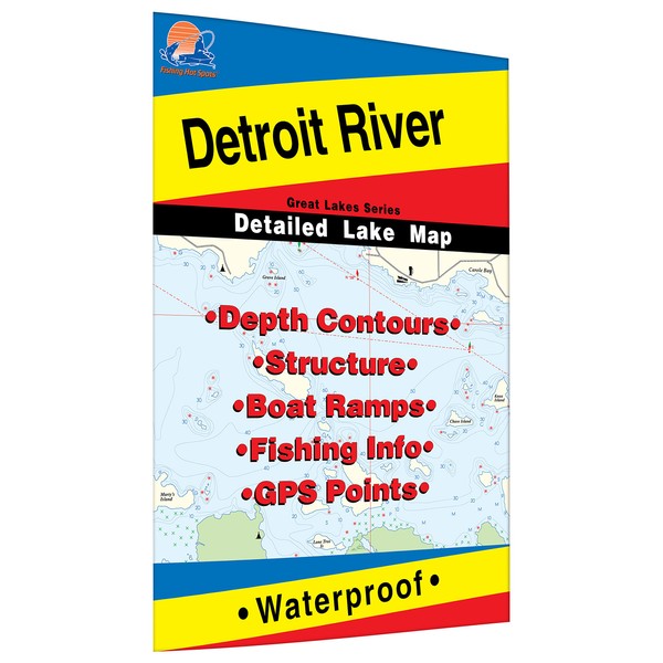Detroit River Fishing Map