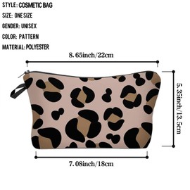 Livel lhood Cheetah Leopard Makeup Bag Cute Small Organizer Bag Travel Toiletry Zipper Pouch Birthday Christmas Gifts Cosmetic Bag for Cheetah Lovers Women Friends Sisters
