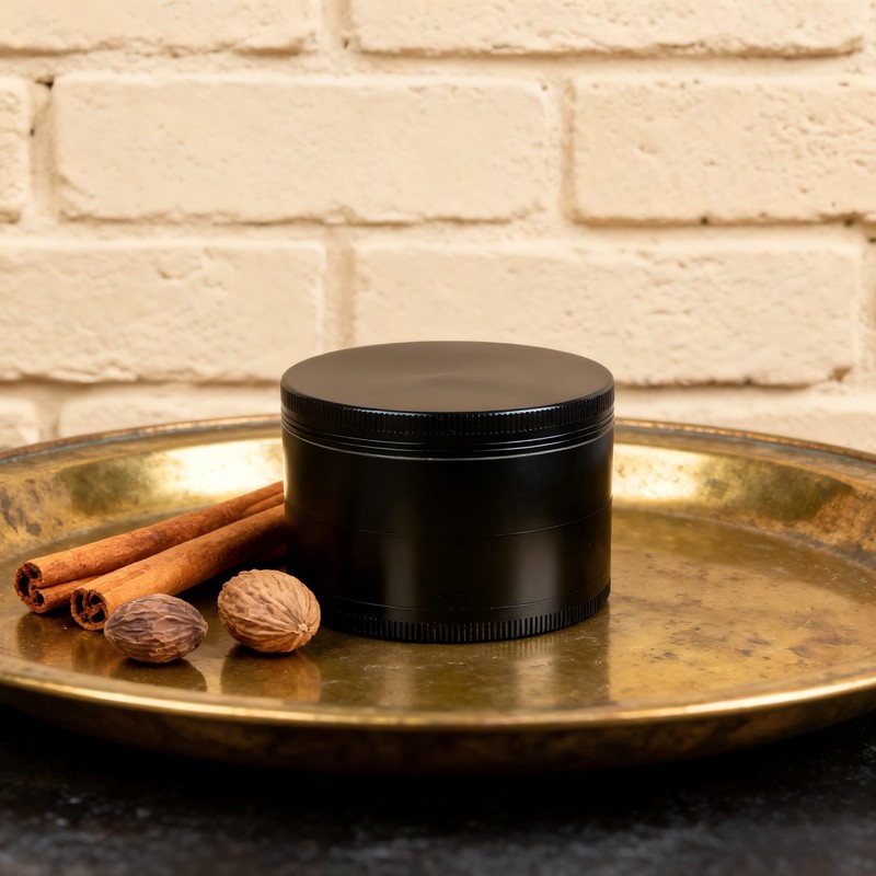 Manual Spice Grinder 2.5 Inch, Aluminum Metal Herb Mill