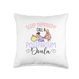 Postpartum Doula Gifts For Doulas Postpartum Doula Child Birth Midwife Throw Pillow, 16x16, Multicolor