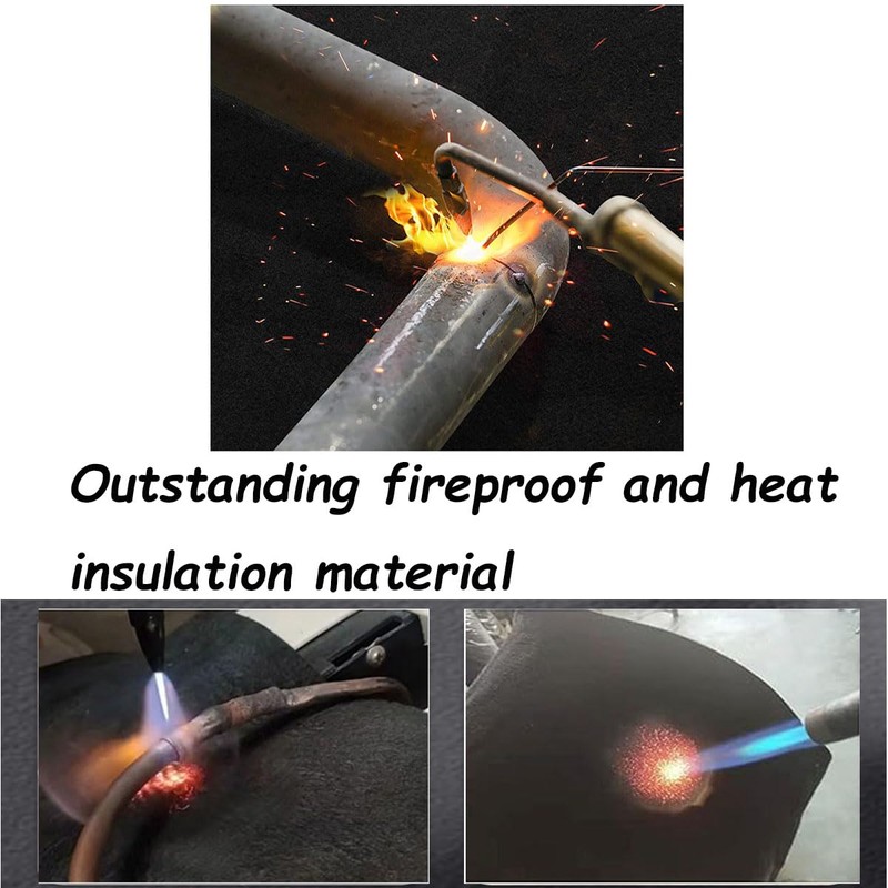 Aisetmoon 3 Pack Welding Blanket 10" x 10" Fireproof Pad,