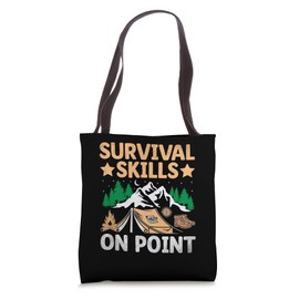 Survival Skills On Point Camping Scouting Scouts Scout Tote Bag