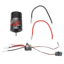 RC Crawler Car Motor ESC Set 550 55T Brushed Motor with 320A Brushed Electric Speed Controller for RC Accessories Replacement