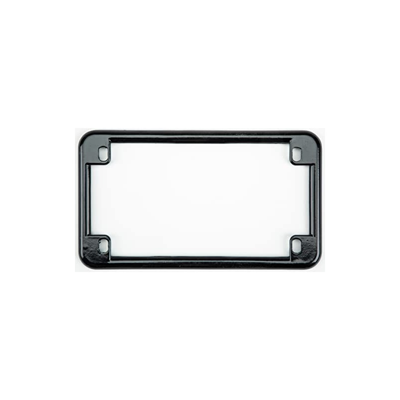 Chris Products 0610 Black Motorcycle License Plate Frame