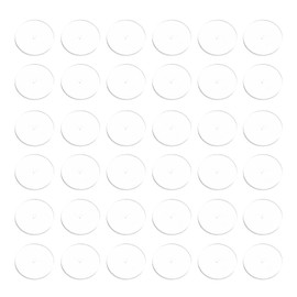 PATIKIL 200 Pcs Silicone Earring Back Stoppers, 12 mm Clear Disc Pads Stabilizer Earlobe Support Patches Non Pull Piercing for Studs, Heavy Earring