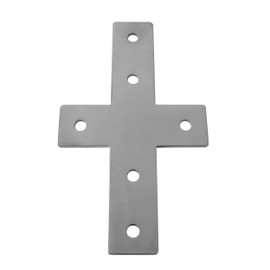Connector Plate – X – 114 x 85 mm External Cross Flat Connector 30 x 30 Aluminium Profile Pack of 1