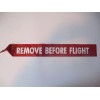 AEDGE REMOVE BEFORE FLIGHT STREAMER 12" Long x 3" Wide