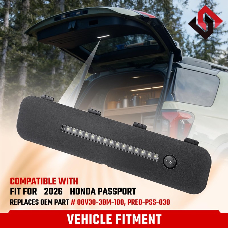 ISINFLASH Rear Tailgate Cargo Light Assembly Compatible with Honda Passport