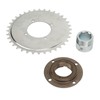 410 Sprocket Toothless Flywheel Kit with Silver Adapter Steel Light
