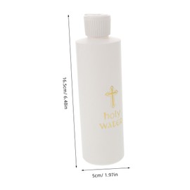 NOLITOY 2pcs Cross Holy Water Bottles Decorative Religious Supplies for Easter Elegant Leakproof Design for Church and Travel Use