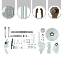 Fenjidrop Jackshaft Kit Bike Motor Kit, 100CC 2 Stroke Motor Petrol Gas Engine Kit, Mini Bike Jackshaft Kit, Full Set For Motorized Bicycle Bike