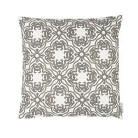 Levtex Home - Mockingbird - Decorative Pillow (18 X 18in.) - Embroidered Damask - Grey