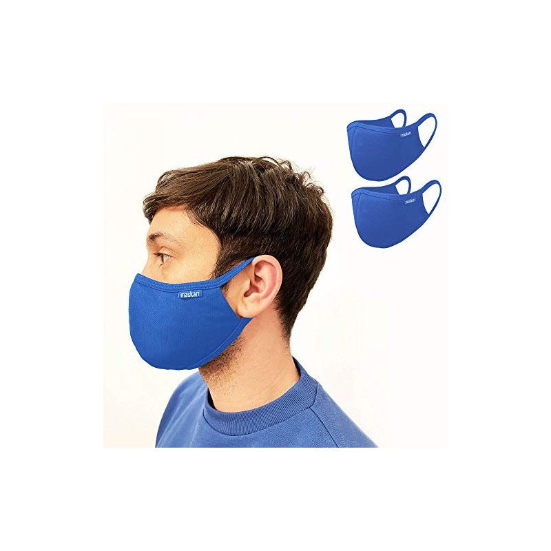 Maskari Maskari Royal Blue Reusable Face Mask | Face Masks