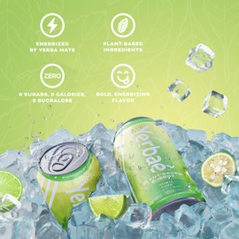 Yerbae Energy Beverage 16oz Cans (Yuzu Lime, 16 Fl Oz (Pack of 12))