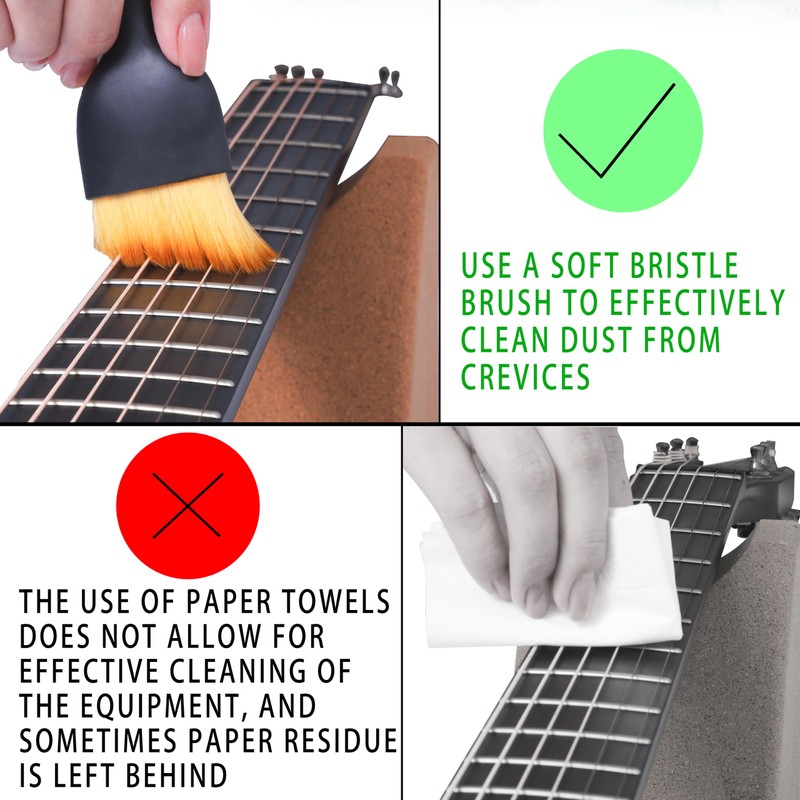 Guitar Cleaning Kit Including Guitar Work Mat,Guitar Neck Rest,Guitar String