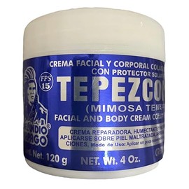 Del Indio Papago Tepezcohuite 120G Crema Piel Colageno Y Vitamina E Protector Solar Spf-15 Blanco