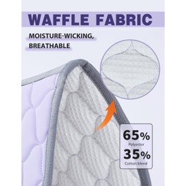 Harrison Howard Half Pad for Horse Riding Saddle Pad English Cushioning Saddle Pad Soft Breathable Pad for Horses Purple