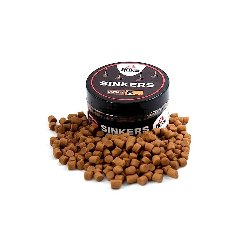 Fjuka Sinkers 6mm | Natural | Hookbait Pot | Tough,
