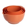 BoxedHome Nesting Plastic Mixing Bowl Set, 4 Piece Mixing Bowl