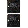 electrosmart Black Single Gang Brush Strip Wallplate/Wall Plate/Faceplate Cable Tidy