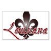 CafePress Louisiana Rectangle Bumper Sticker Car Decal