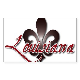 CafePress Louisiana Rectangle Bumper Sticker Car Decal