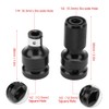 2 Pieces Socket Adapter, Hex Socket Telescopic Socket Adapter Telescopic
