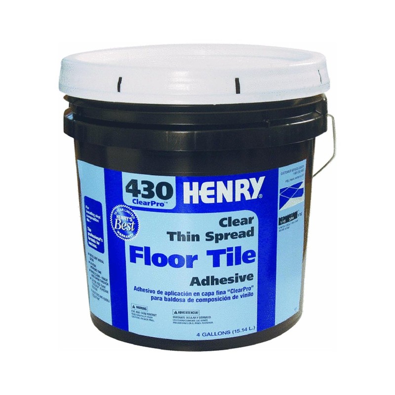 Henry No.430 Floor Tile Adhesive Beige Tub 4 Gl