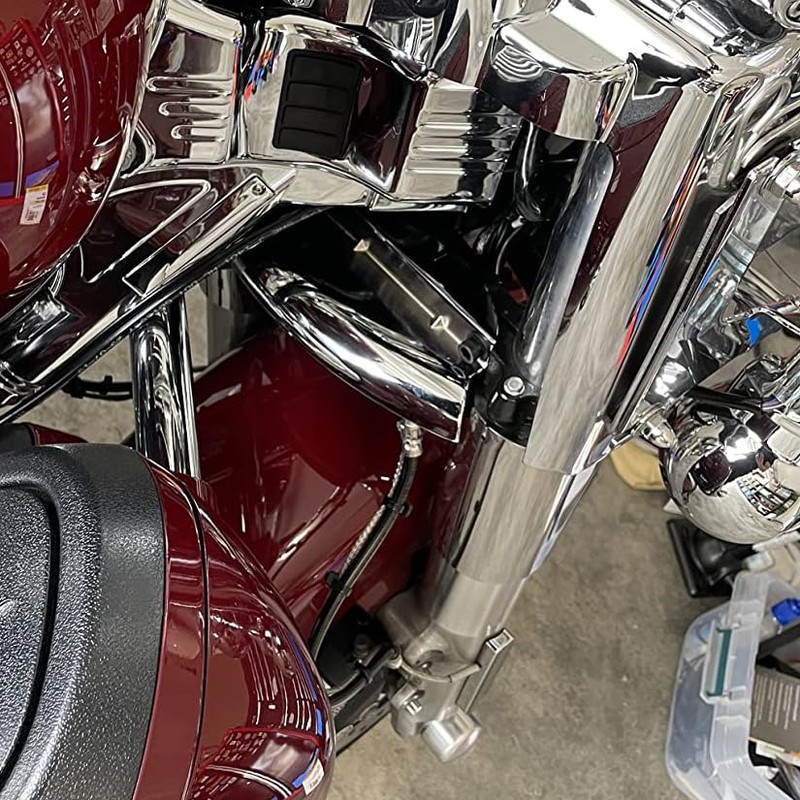 HDBUBALUS Motorcycle Lower Triple Tree Wind Deflector Fit for Harley