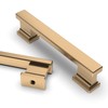 Asidrama 6 Pack 3.75 Inch(96mm) Champagne Bronze Kitchen Cabinet Handles,