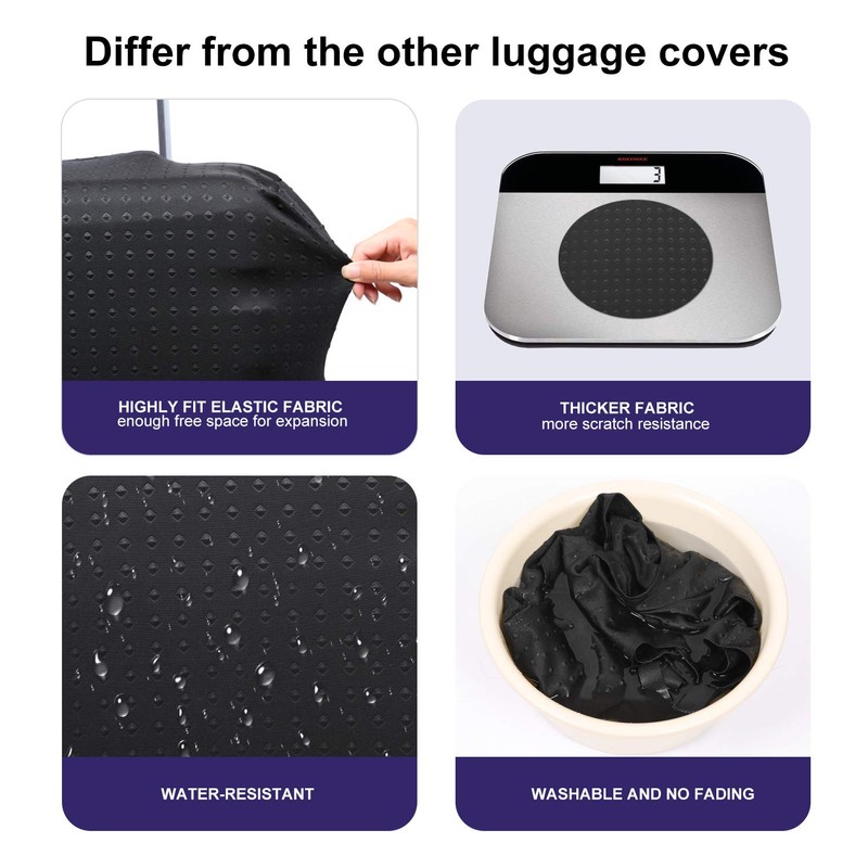 Travel Suitcase Protector Elastic Sleeve Cover 19"-20" Anti-Scratch Luggage Cover